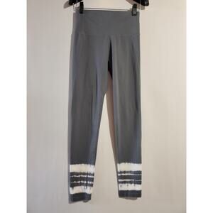 Aerie Chill Play Move Gray Tie Dye High Rise Leggings Women's Size M Athleisure